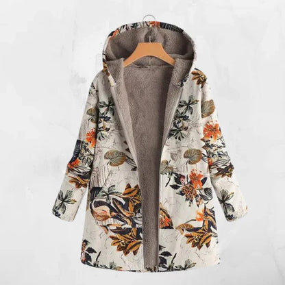 Large Hoodie Coat with Hood and Long Sleeves