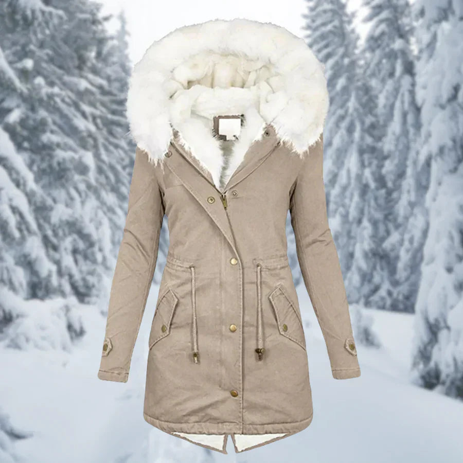 Women's Long Winter Coat Elegant