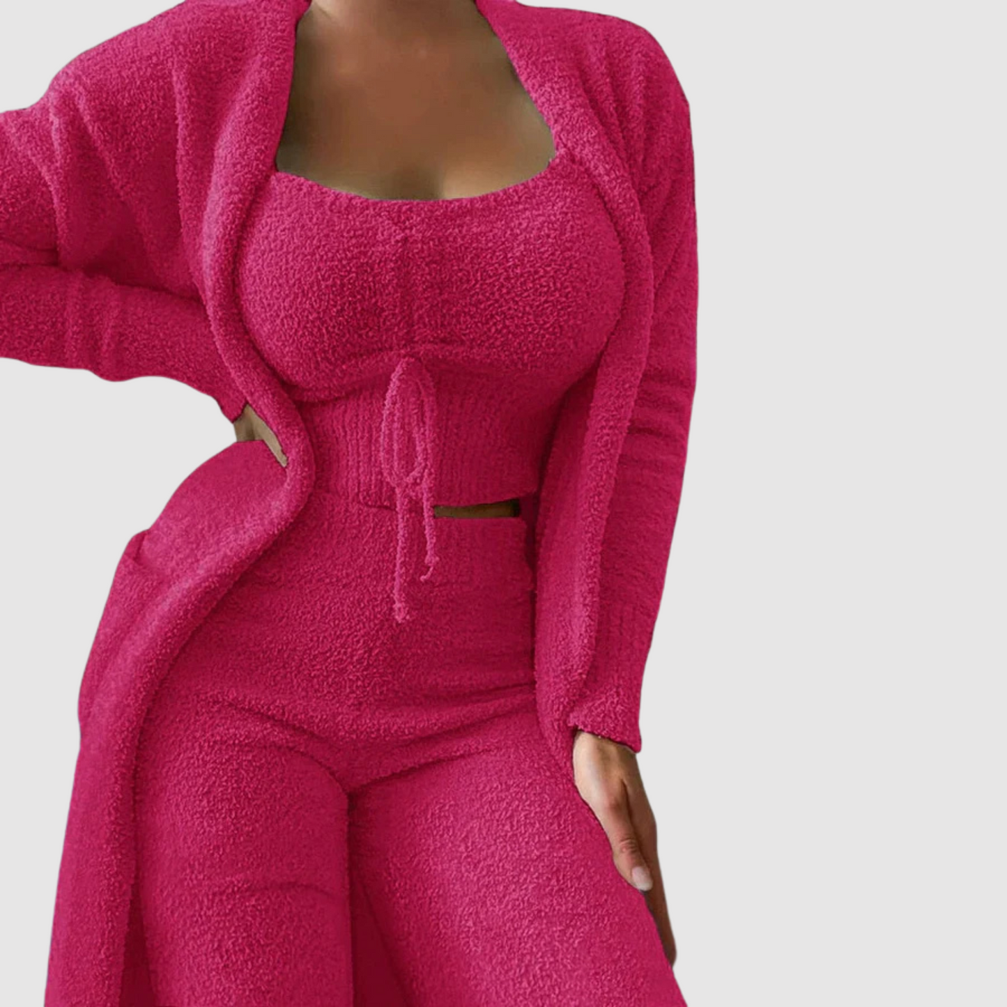 Women's Pajama Set 3 Pieces Comfort