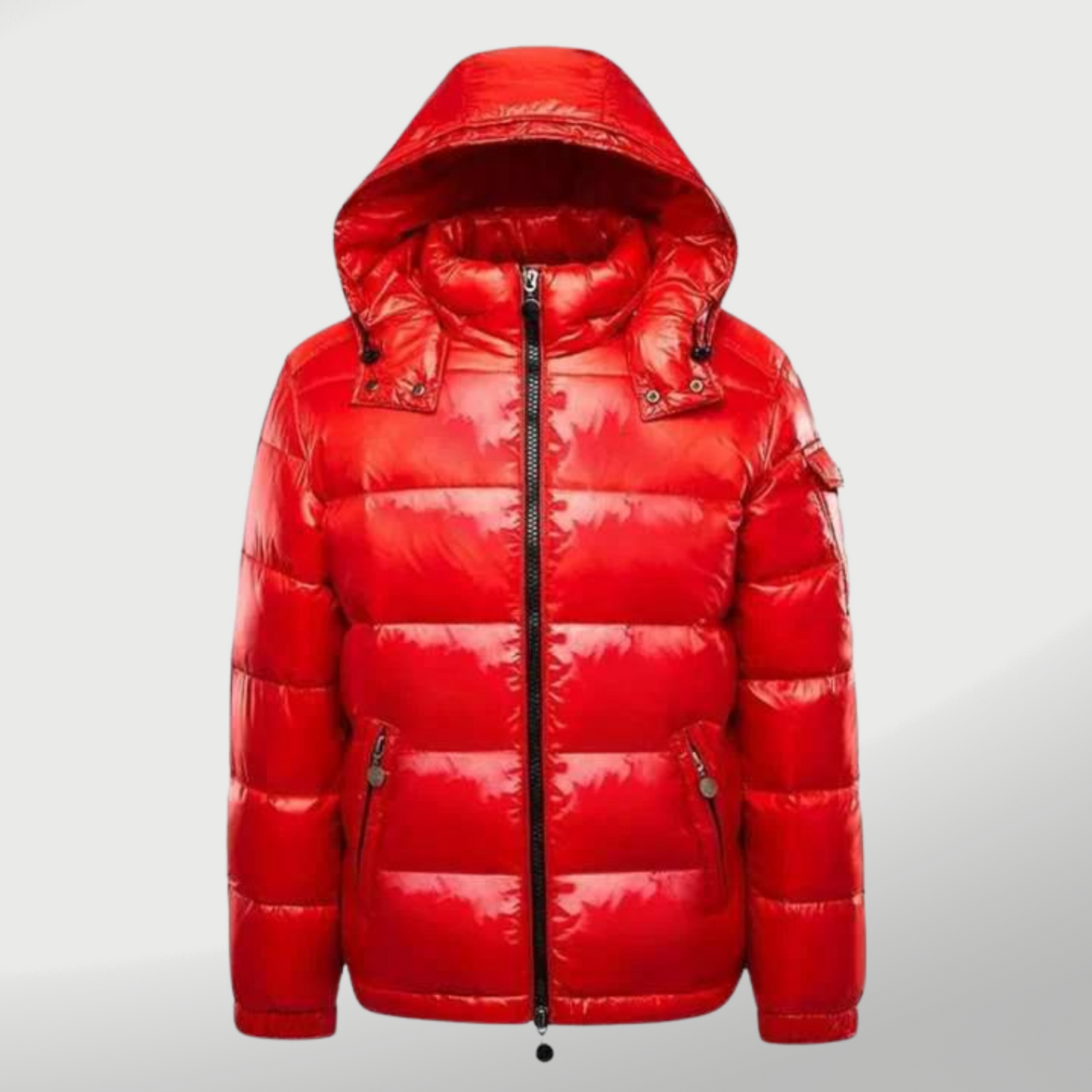 Women's Hooded Puffer Jacket Warm Insulated Zip-Up