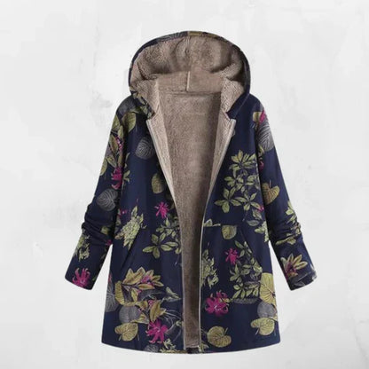 Large Hoodie Coat with Hood and Long Sleeves
