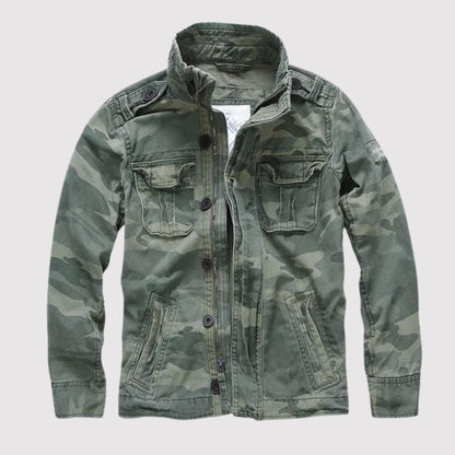 Stylish Jeans Jacket Retro Design Multi-Pocket