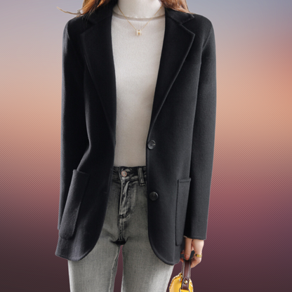 Women's Tweed Blazer Autumn Winter Elegant