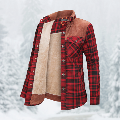 Warm Flannel Jacket Women's Hiking Look