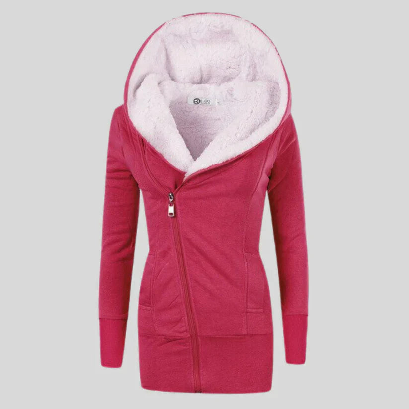 Cuddly Fleece Hooded Cardigan for Women