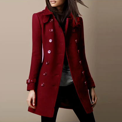 Long Women's Warm Winter Trench Coat