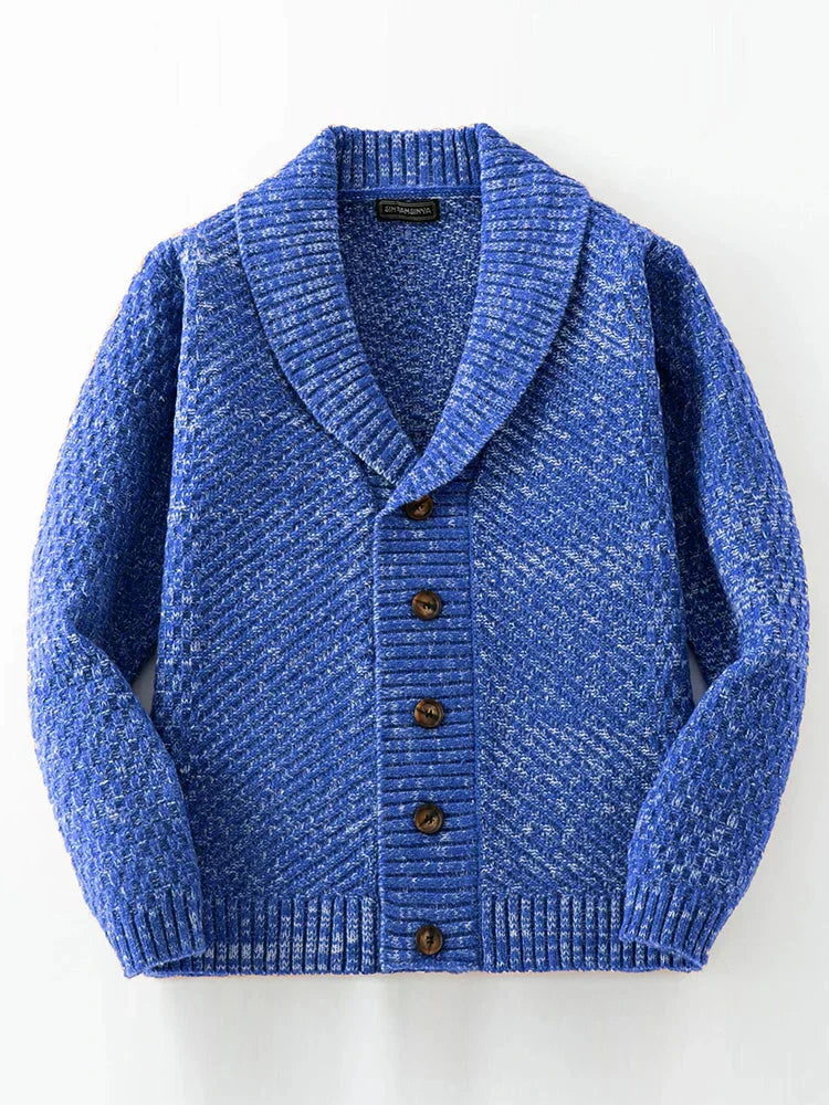 Herren Strickcardigan Warm Bequem Knöpfe - IdealeKleiden