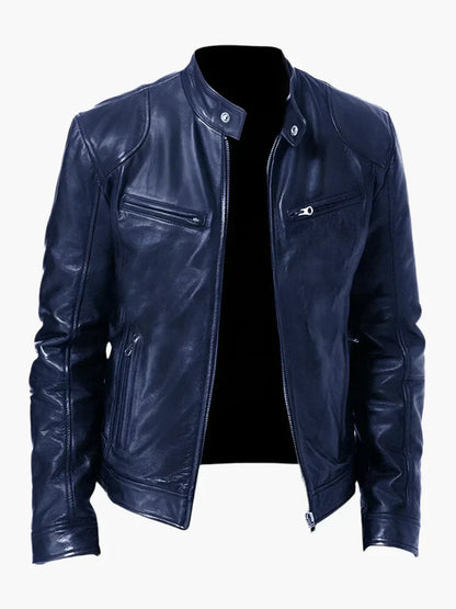 Lederjacke Biker Stil Zeitlos Elegant