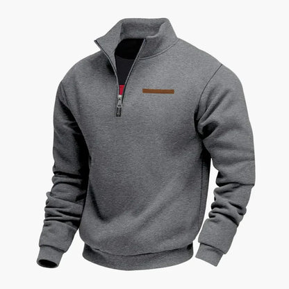 Practical Travel Pullover Stand-Up Collar Sweatshirt