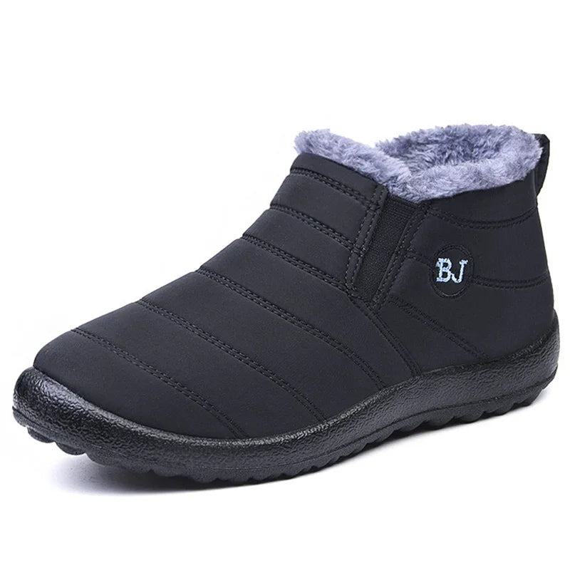 Warm Ankle Boots Quilted Waterproof Plush Insole