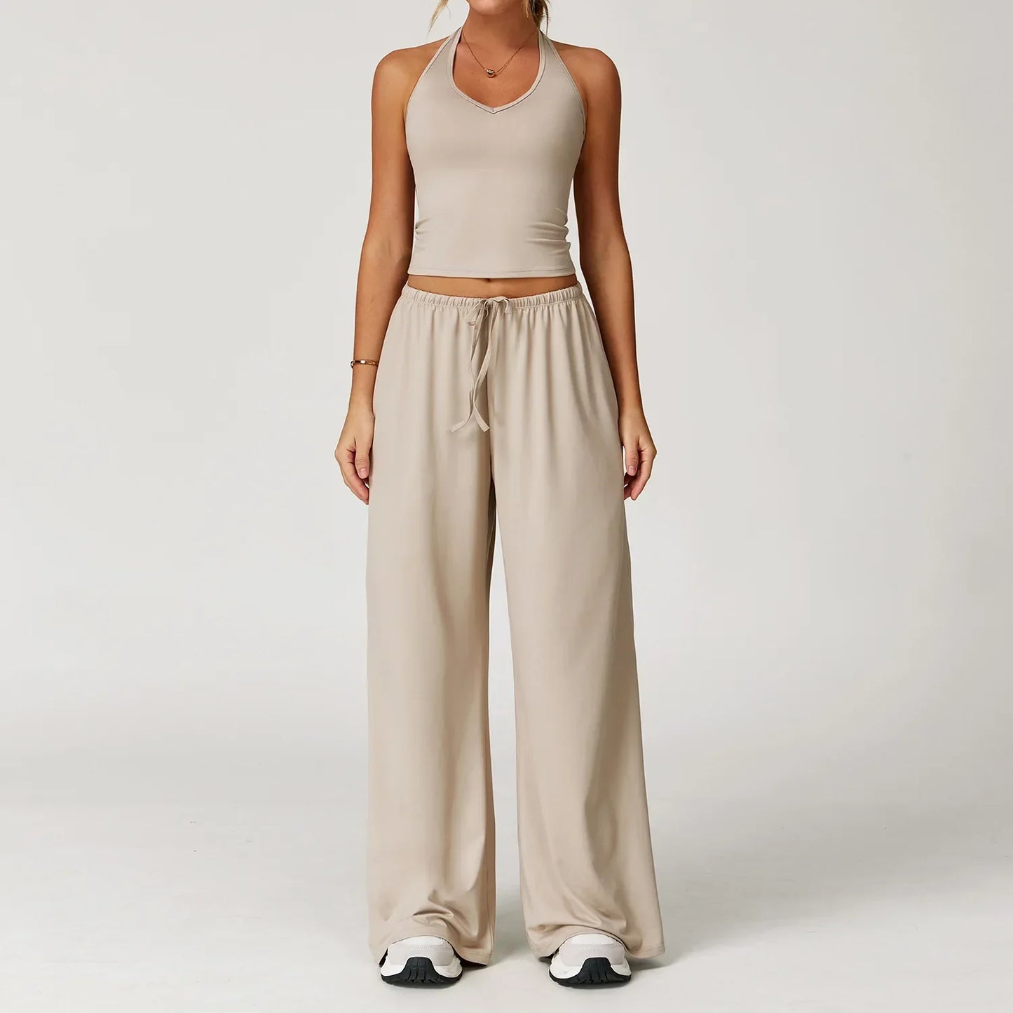 Women's Lounge Set Crop Top Comfort