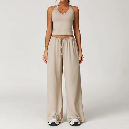 Women's Lounge Set Crop Top Comfort