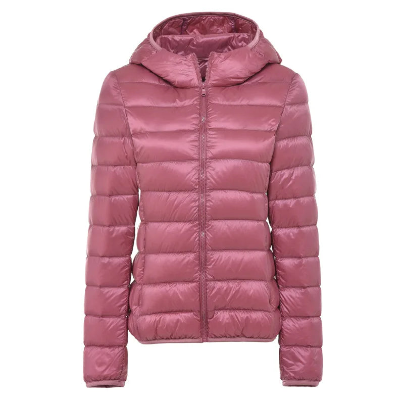 Practical quilted jacket hood lightweight