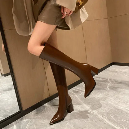 Modische Stiefel Damen Hoch - IdealeKleiden