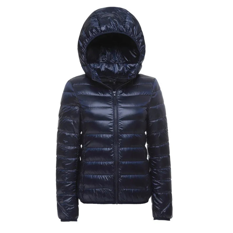 Practical quilted jacket hood lightweight