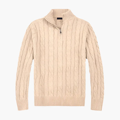 Elegant knitted sweater Cable knit Casual look
