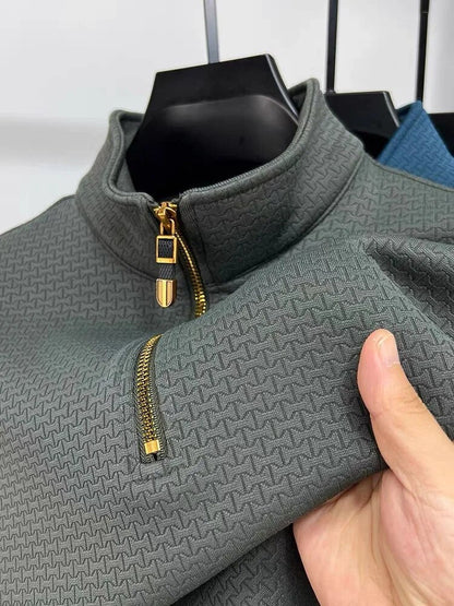 Men's Quarter-Zip Pullover Modern Style