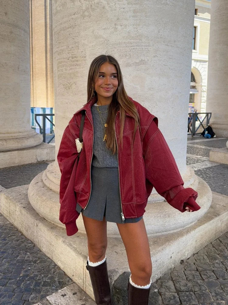 Oversized Hoodie Jacket Casual Streetwear Style