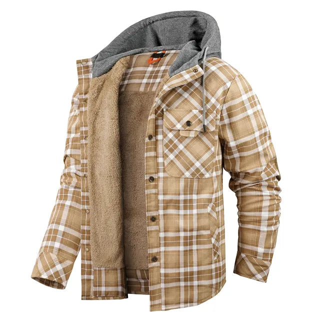 Checked Shirt Dress Warm Winter