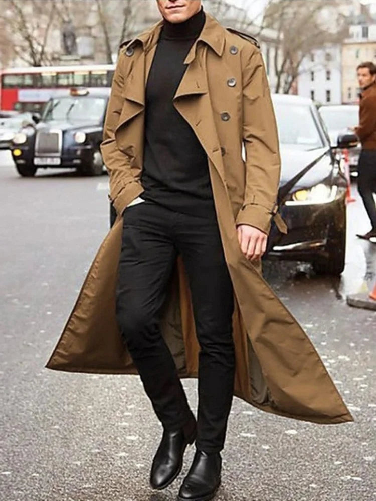 Men's Elegant Winter Trench Coat