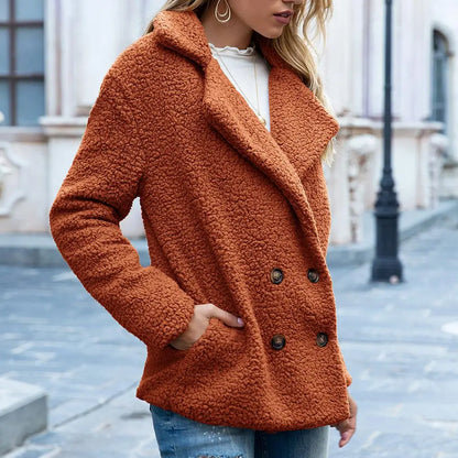 Teddy Jacket Brown Soft Fashionable
