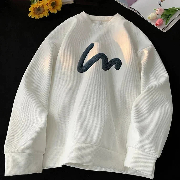 Männer Pullover Wellenmuster Trendy - IdealeKleiden