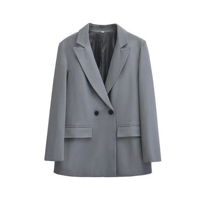 Fashionable Women's Double-Breasted Elegant Blazers