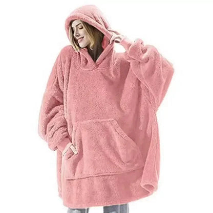 Oversized Flannel Hoodie for Men and Women