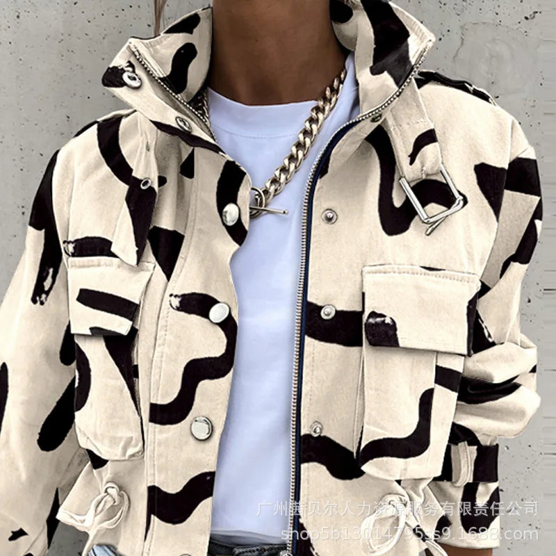 Trendy Leather Jacket Pain Design