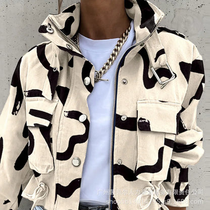 Trendy Leather Jacket Pain Design