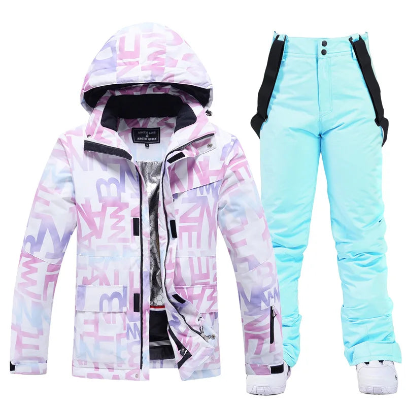 Women's Warm Two-Piece Ski Suit