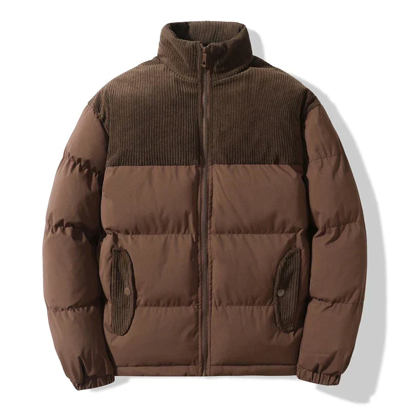 Fashionable quilted jacket with decorative cord