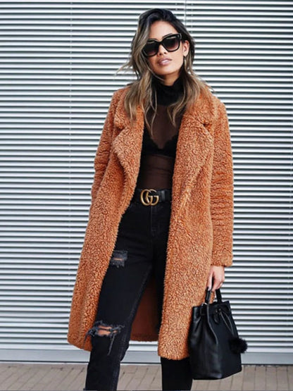 Luxurious Women's Faux Fur Jacket Modern Design