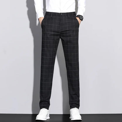Men's Trousers Striped Pattern Modern Look