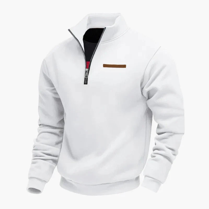 Practical Travel Pullover Stand-Up Collar Sweatshirt