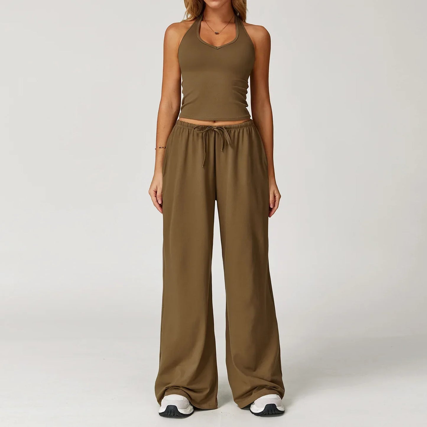 Women's Lounge Set Crop Top Comfort