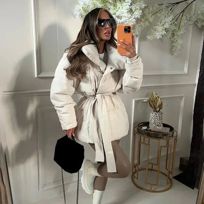 Winterjacke Damen Wattierte Isolierung - IdealeKleiden