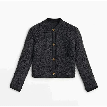 Weiche Strickjacke Teddy Look - IdealeKleiden