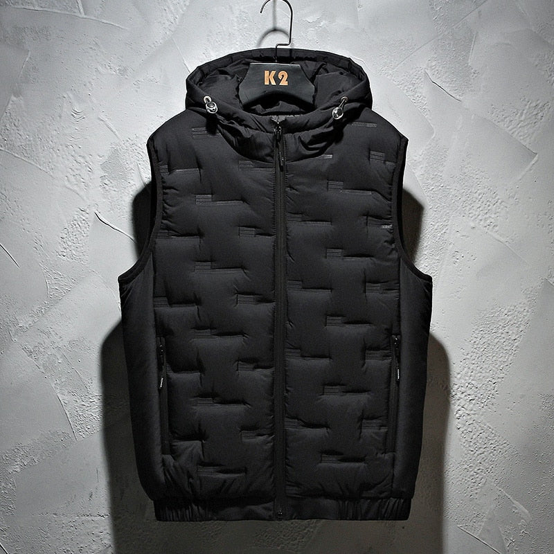 Elegant Hooded Vest Men Premium Quality