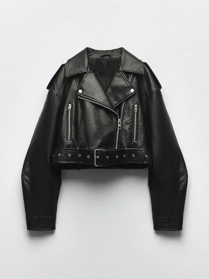 Stylish Leather Jacket Retro Design