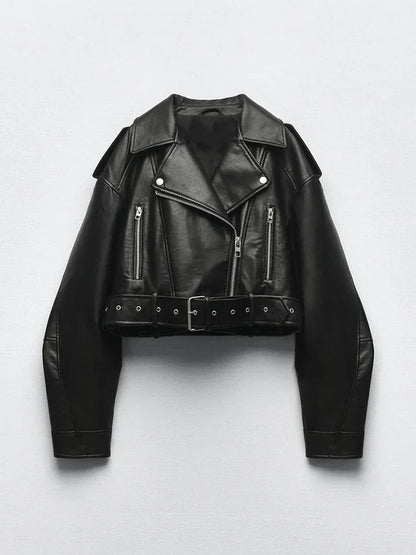 Stylish Leather Jacket Retro Design