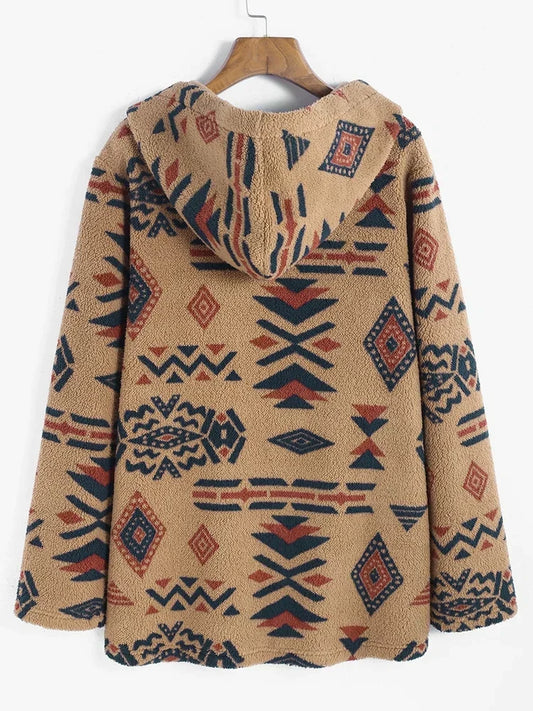 Stylische Aztekenjacke - Vintage Chic für Frauen und Männer - IdealeKleiden