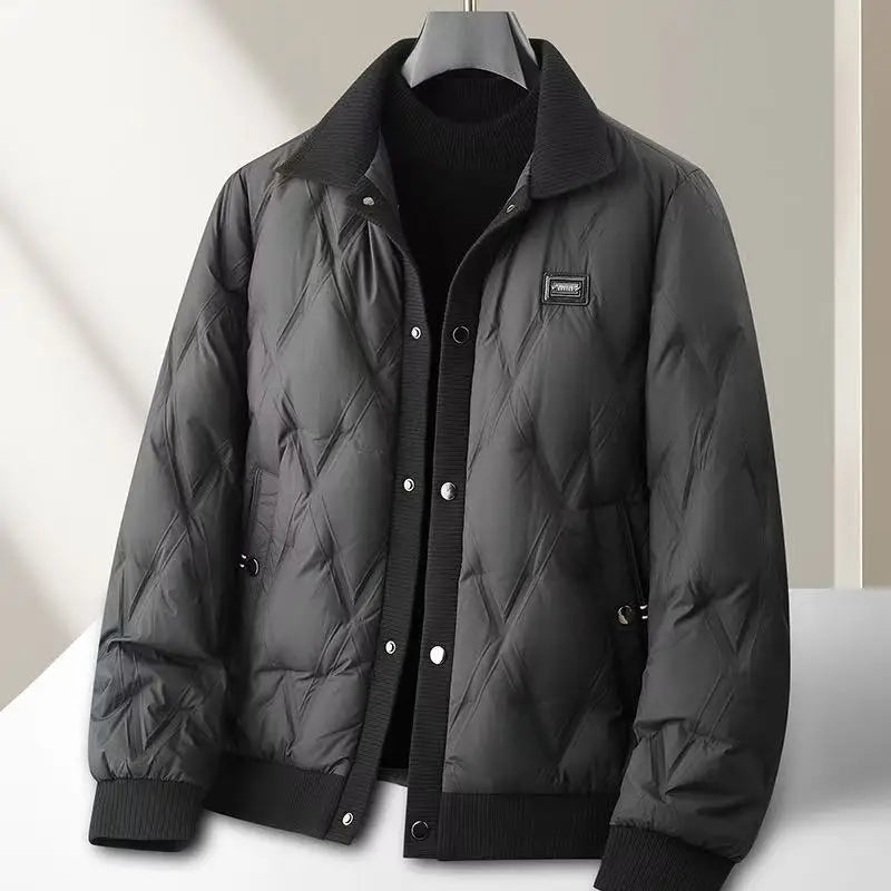 Padded Quilted Jacket Casual Modern with Zipper