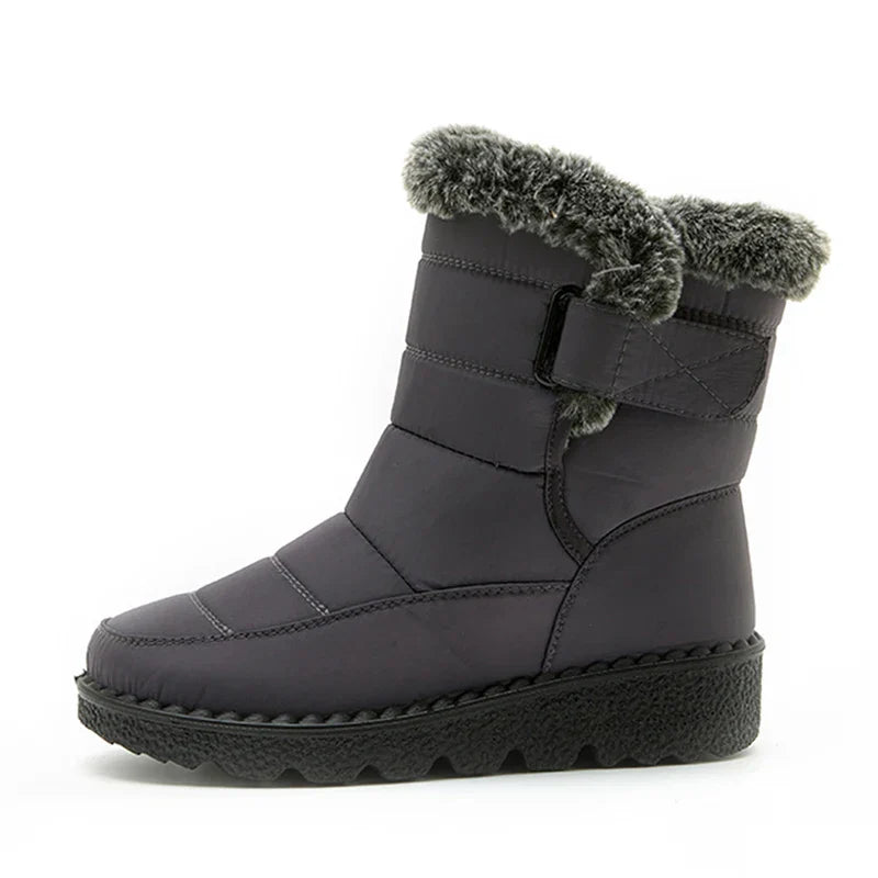 Women's Waterproof Warm Faux Fur Snow Boots