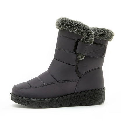 Women's Waterproof Warm Faux Fur Snow Boots