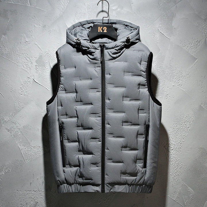 Elegant Hooded Vest Men Premium Quality