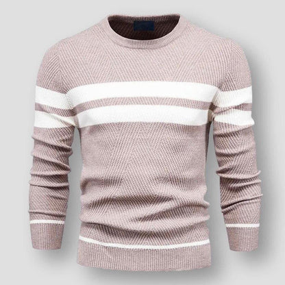 Cozy Striped Sweater Modern Comfortable
