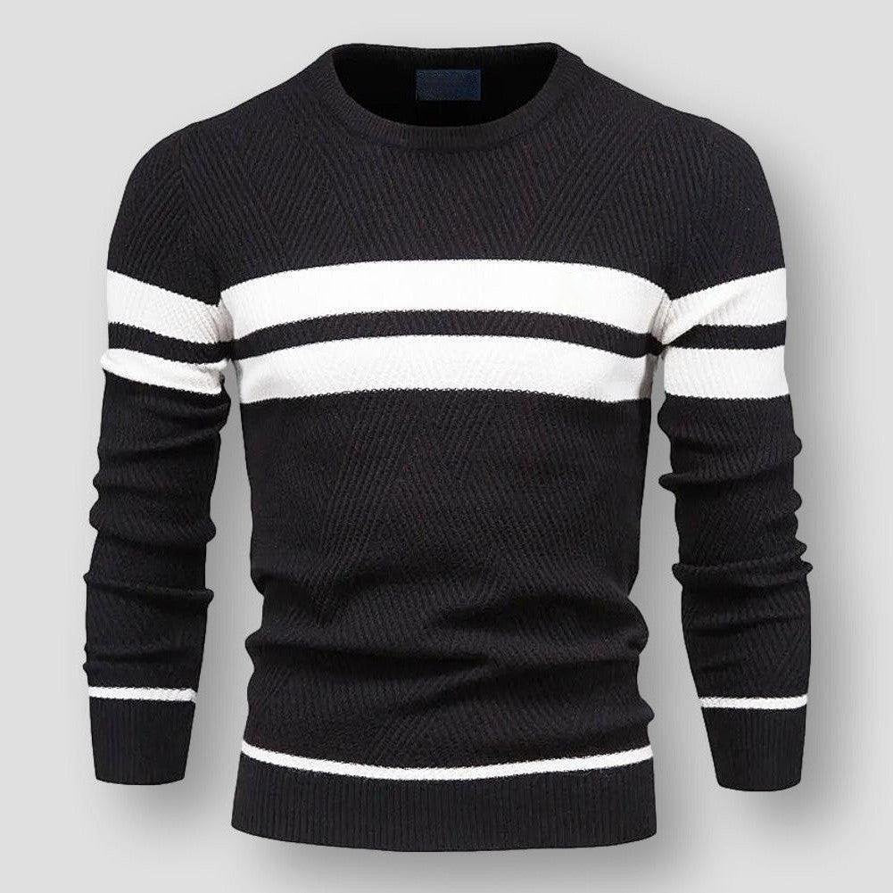 Cozy Striped Sweater Modern Comfortable