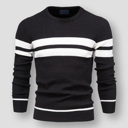 Cozy Striped Sweater Modern Comfortable