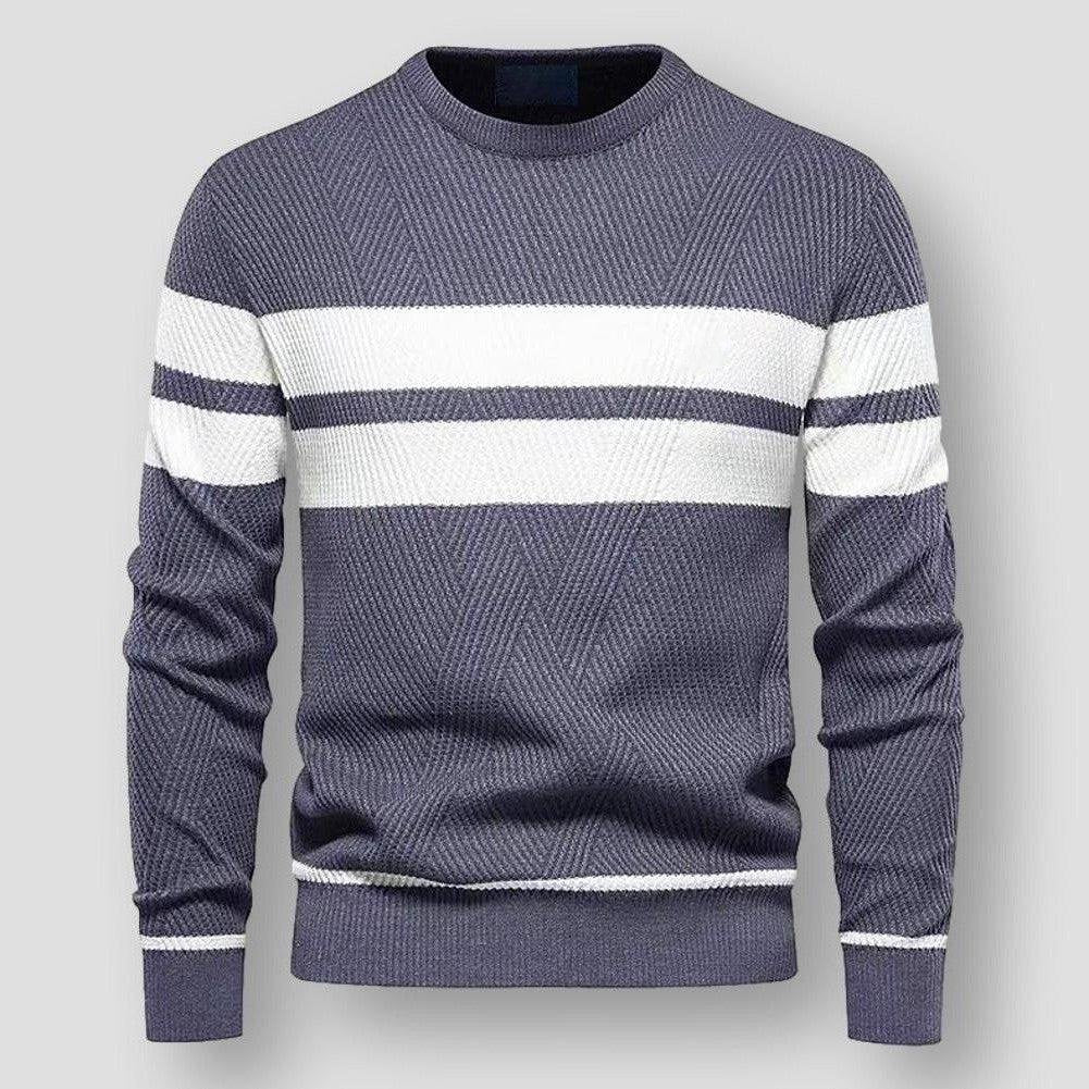 Cozy Striped Sweater Modern Comfortable